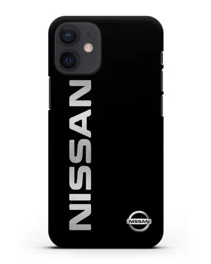 Чехол с надписью Nissan и логотипом силиконовый для iPhone 12 mini