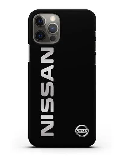Чехол с надписью Nissan и логотипом силиконовый для iPhone 12 Pro