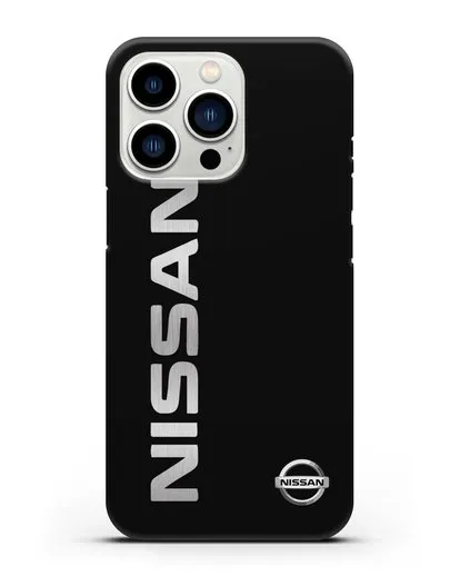 Чехол с надписью Nissan и логотипом силиконовый для iPhone 13 Pro