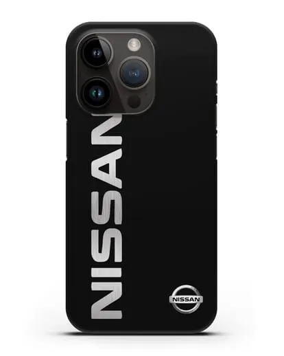 Чехол с надписью Nissan и логотипом силиконовый для iPhone 14 Pro