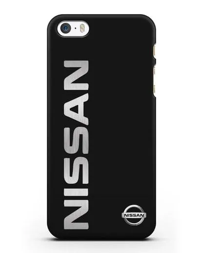 Чехол с надписью Nissan и логотипом силиконовый для iPhone 5/5s/SE