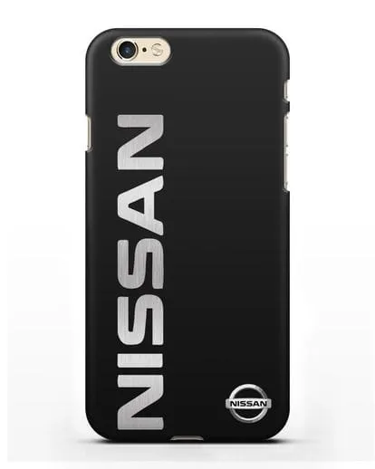 Чехол с надписью Nissan и логотипом силиконовый для iPhone 6