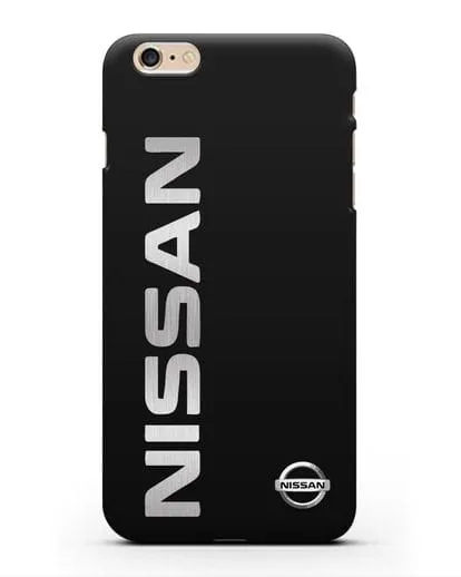 Чехол с надписью Nissan и логотипом силиконовый для iPhone 6 Plus