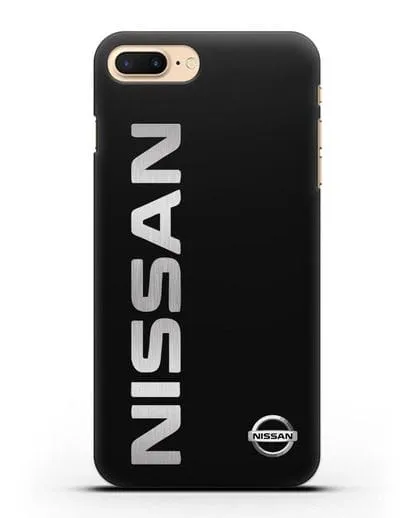 Чехол с надписью Nissan и логотипом силиконовый для iPhone 7 Plus