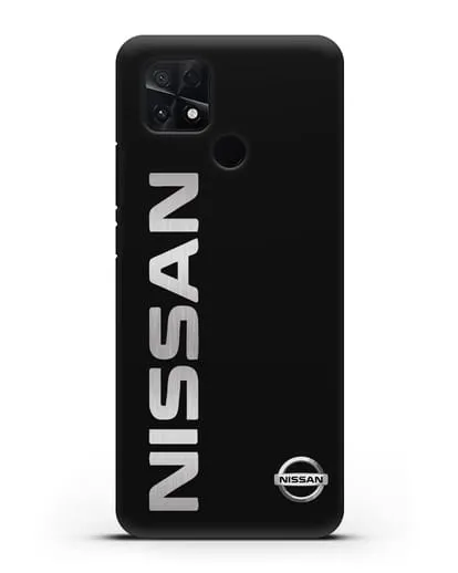 Чехол с надписью Nissan и логотипом силиконовый для Xiaomi Poco C40