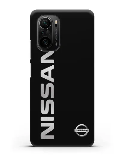Чехол с надписью Nissan и логотипом силиконовый для Xiaomi Poco F3 Pro