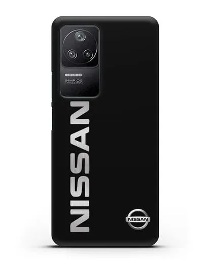 Чехол с надписью Nissan и логотипом силиконовый для Xiaomi Poco F4