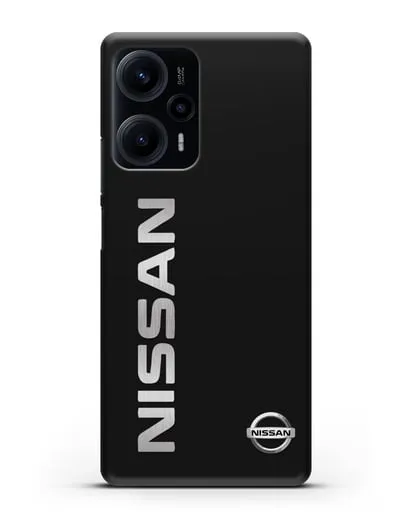 Чехол с надписью Nissan и логотипом силиконовый для Xiaomi Poco F5