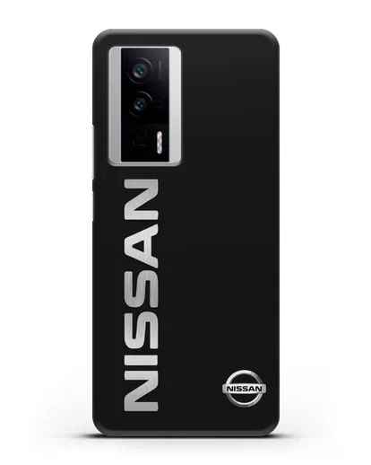 Чехол с надписью Nissan и логотипом силиконовый для Xiaomi Poco F5 Pro