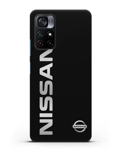 Чехол с надписью Nissan и логотипом силиконовый для Xiaomi Poco M4 Pro 5G