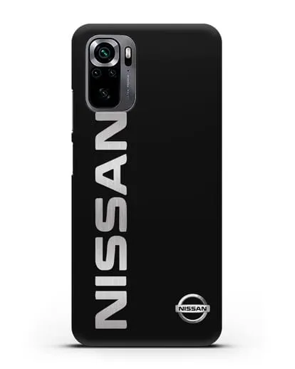Чехол с надписью Nissan и логотипом силиконовый для Xiaomi Poco M5s