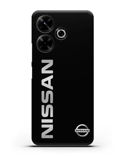 Чехол с надписью Nissan и логотипом силиконовый для Xiaomi Poco M6