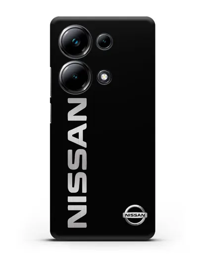 Чехол с надписью Nissan и логотипом силиконовый для Xiaomi Poco M6 Pro