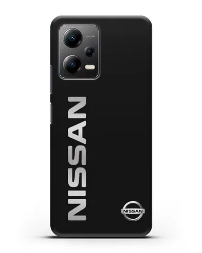 Чехол с надписью Nissan и логотипом силиконовый для Xiaomi Poco X5