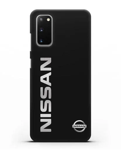 Чехол с надписью Nissan и логотипом силиконовый для Samsung Galaxy S20 [SM-G980F]