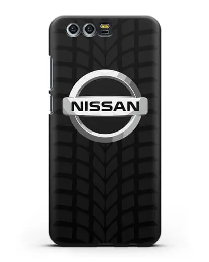 Чехол с логотипом Nissan с протектором шин силиконовый для Honor 9