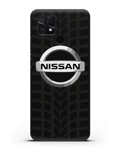Чехол с логотипом Nissan с протектором шин силиконовый для Xiaomi Poco C40