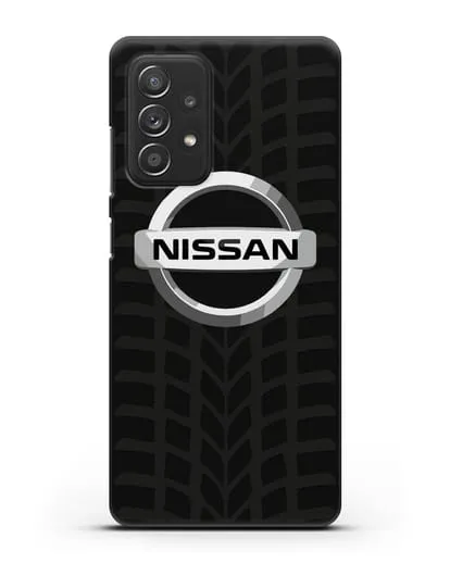 Чехол с логотипом Nissan с протектором шин силиконовый для Samsung Galaxy A53