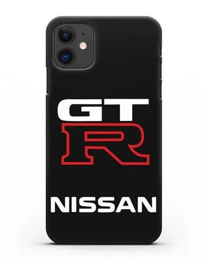 Чехол с надписью Nissan GTR силиконовый для iPhone 11