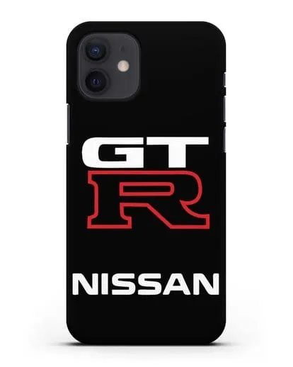 Чехол с надписью Nissan GTR силиконовый для iPhone 12