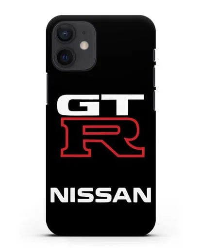 Чехол с надписью Nissan GTR силиконовый для iPhone 12 mini