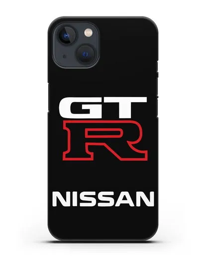 Чехол с надписью Nissan GTR силиконовый для iPhone 13 Mini