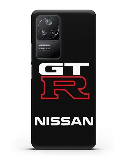 Чехол с надписью Nissan GTR силиконовый для Xiaomi Poco F4