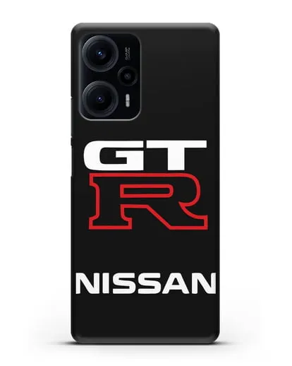 Чехол с надписью Nissan GTR силиконовый для Xiaomi Poco F5