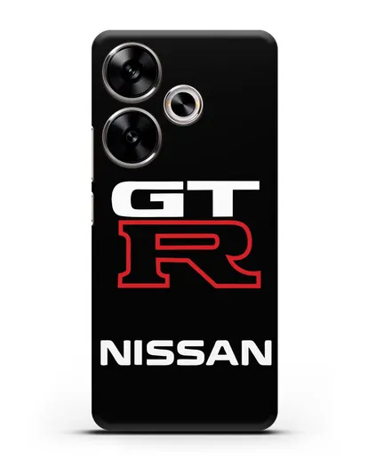 Чехол с надписью Nissan GTR силиконовый для Xiaomi Poco F6