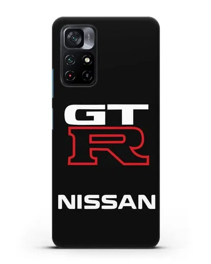 Чехол с надписью Nissan GTR силиконовый для Xiaomi Poco M4 Pro 5G