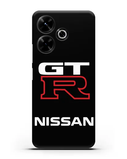 Чехол с надписью Nissan GTR силиконовый для Xiaomi Poco M6