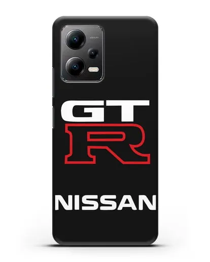 Чехол с надписью Nissan GTR силиконовый для Xiaomi Poco X5