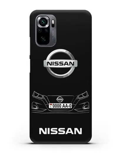 Чехол Nissan с номерным знаком силиконовый для Xiaomi Poco M5s
