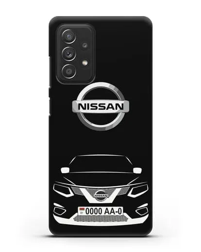 Чехол Nissan с номерным знаком силиконовый для Samsung Galaxy A53