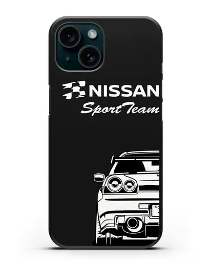 Чехол Nissan SportTeam силиконовый для iPhone 15