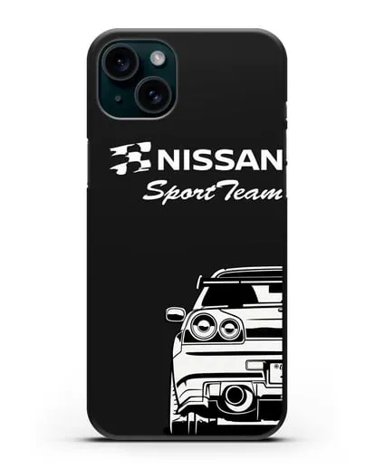 Чехол Nissan SportTeam силиконовый для iPhone 15 Plus