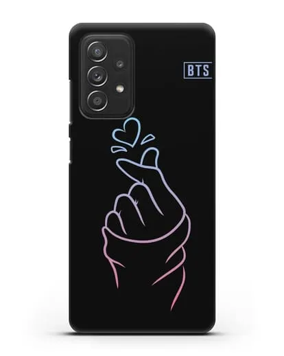 Чехол BTS с иллюстрацией руки и сердца силиконовый для Samsung Galaxy A53