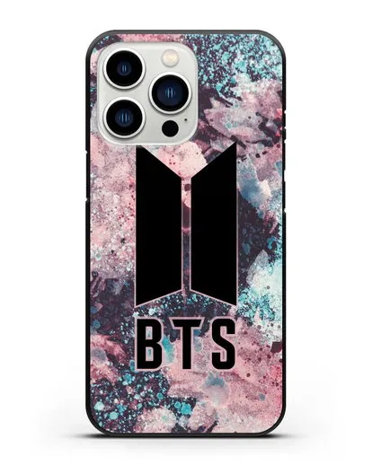 Чехол с картинкой BTS силиконовый для iPhone 13 Pro