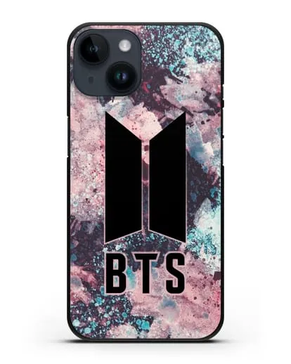 Чехол с картинкой BTS силиконовый для iPhone 14