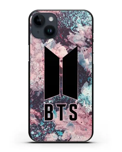 Чехол с картинкой BTS силиконовый для iPhone 14 Plus