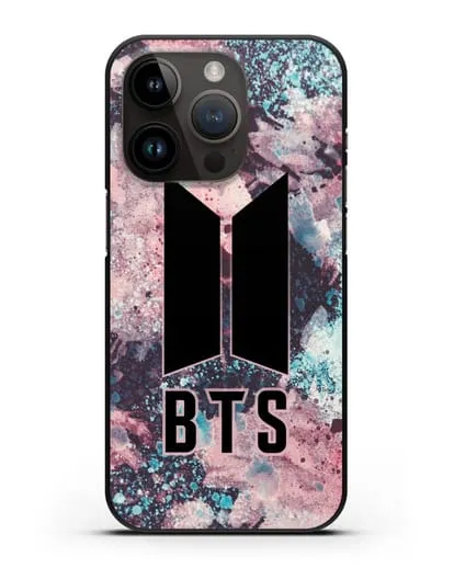Чехол с картинкой BTS силиконовый для iPhone 14 Pro