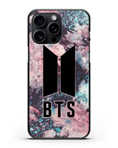 Чехол с картинкой BTS силиконовый для iPhone 15 Pro Max
