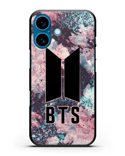 Чехол с картинкой BTS силиконовый для iPhone 16