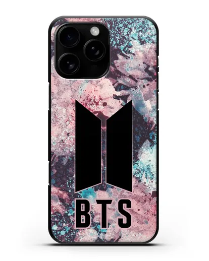 Чехол с картинкой BTS силиконовый для iPhone 16 Pro Max