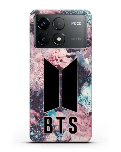 Чехол с картинкой BTS силиконовый для Xiaomi Poco F6 Pro