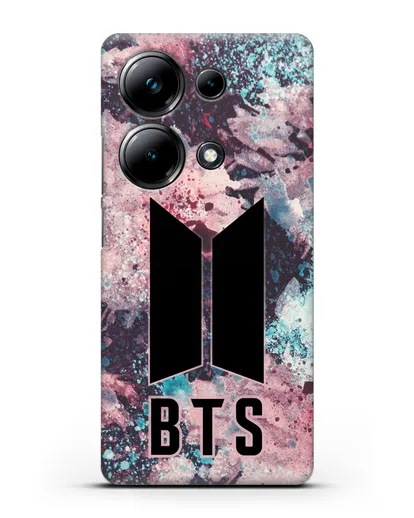 Чехол с картинкой BTS силиконовый для Xiaomi Poco M6 Pro