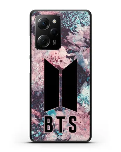 Чехол с картинкой BTS силиконовый для Xiaomi Poco X5 Pro
