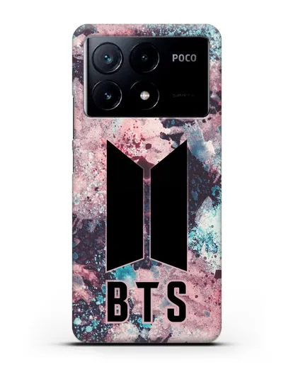 Чехол с картинкой BTS силиконовый для Xiaomi Poco X6 Pro