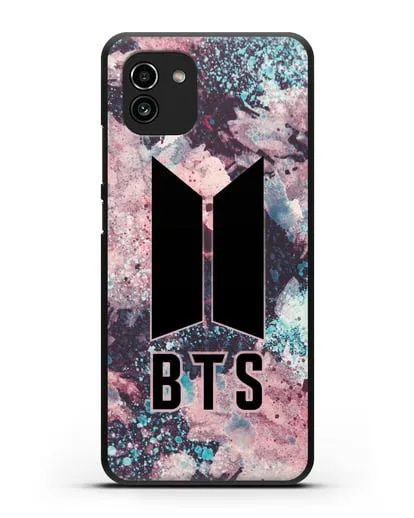 Чехол с картинкой BTS силиконовый для Samsung Galaxy A03 [SM-A035]