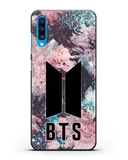 Чехол с картинкой BTS силиконовый для Samsung Galaxy A70 [SM-A705F]